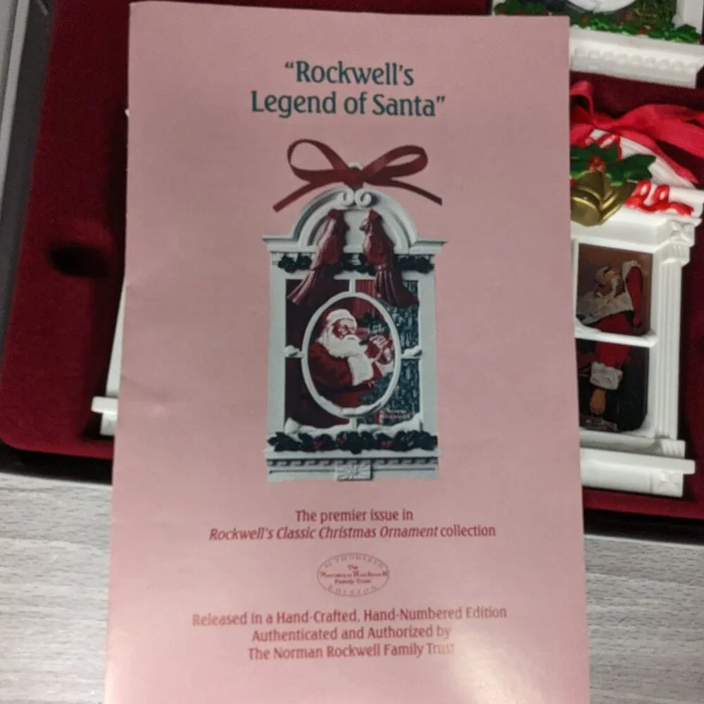 Vintage 1991 Norman Rockwell's Legends of Santa Ornament Collection